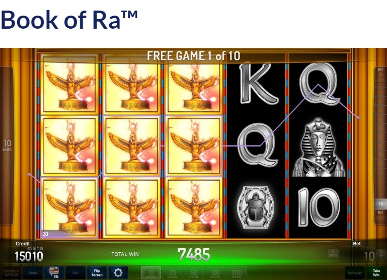 Book Of Ra Deluxe Online - AdmiralCasino - 100 darmowych spinów